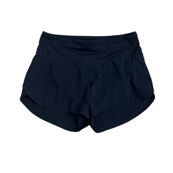 lululemon athletica Pants - Womens Lululemon Run Speed Up Short Size 4 High Rise Navy Blue